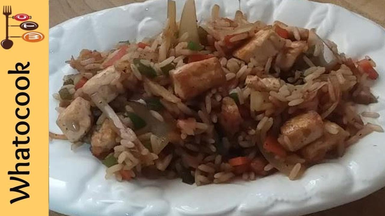 How To Make Garlic And Ginger Tofu Fried Rice VegandEatz YouTube