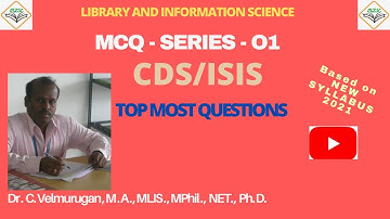 CDS/ISIS - MCQ Top Most Questions for UGC-NET/SET/JRF/KVS Etc