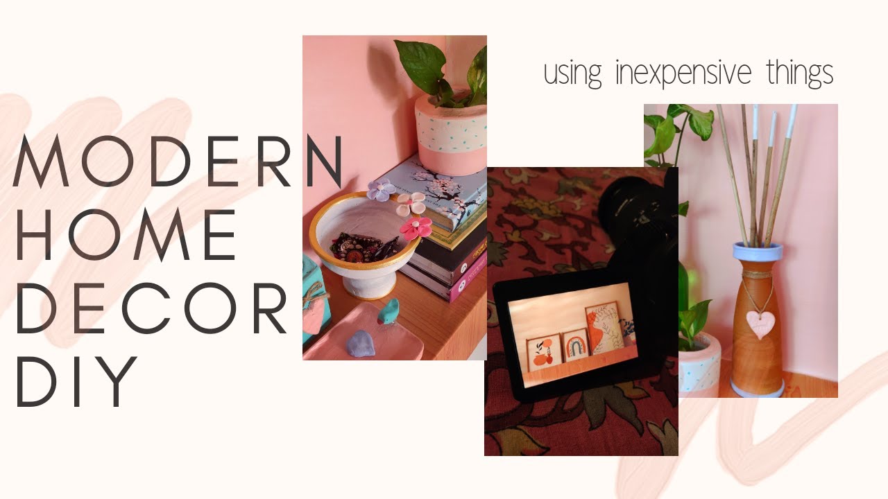5 modern Home decor DIYs with simple things/expensive looking home decor DIY with inexpensive items