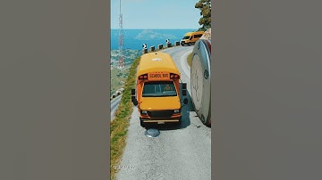 Long Capsule Buses vs Low Pipes - BeamNG.drive #shorts #beamngdrive #bus