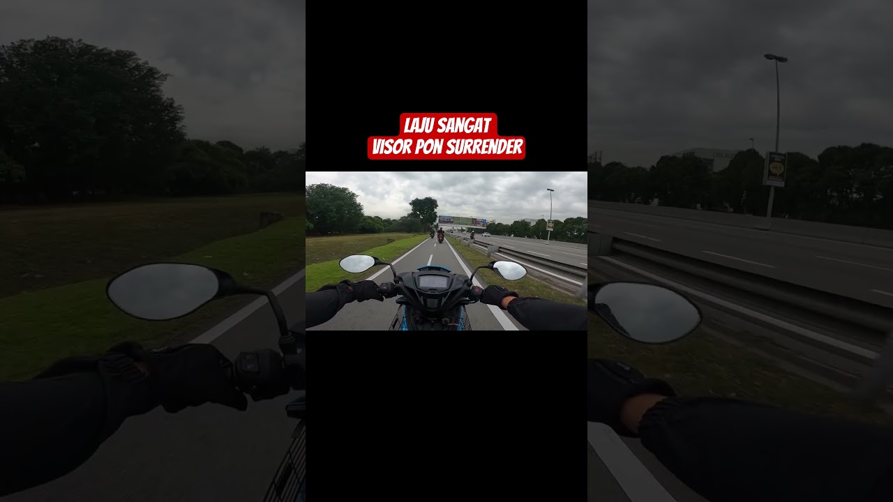 visor pon penat layan angin..