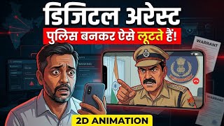 Details Digital Arrest Scam: How Scammers Extort Millions Through Fear | 2D Animation News