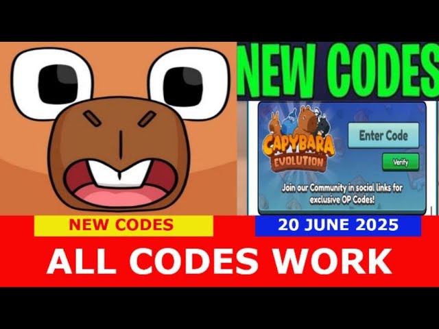 kapibara06 ALL Capybara Evolution CODES* Capybara Evolution ROBLOX | JUNE 20