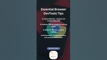 Devtools Tips and Tricks #chrome #browser #devtools #debug #tipsandtricks #coding #timelapse #art