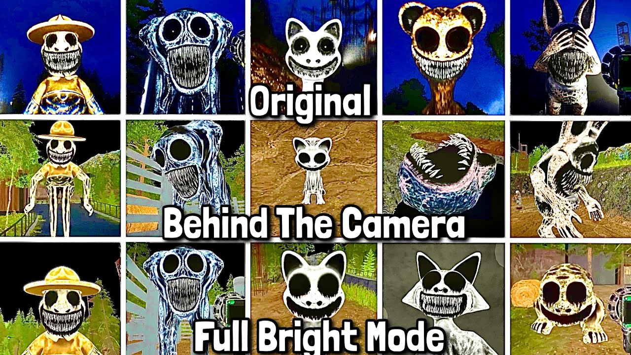 ZOONOMALY Full Bright Mode Jumpscare VS Original Jumpscare VS Third Camera View Jumpscare (showcase)