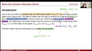 Lecture 2023-1 Session 28: Numerical Methods: American Monte-Carlo (1/3): Bermudan Options