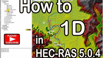 How to create 1D in HEC-RAS 5.0.4