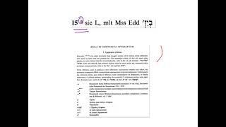 02 Decode BHS Apparatus Textual Criticism Hebrew Bible HebrewDaybyDay