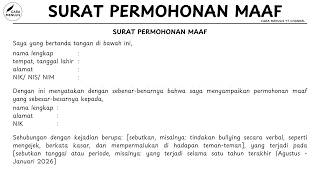 EXAMPLE OF AN APOLOGY LETTER ON STAMPED PAPER AND HOW TO WRITE IT