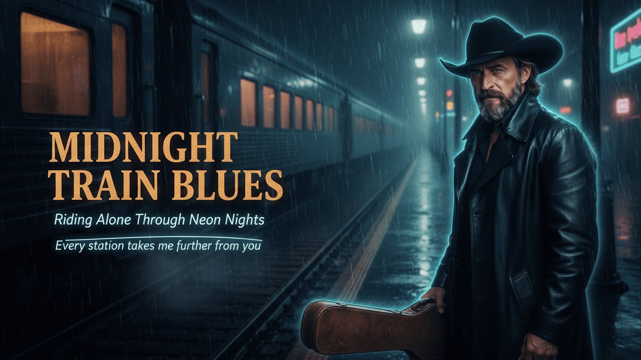 Neon Blues – Midnight Train | Lonely Ride Through Neon Nights