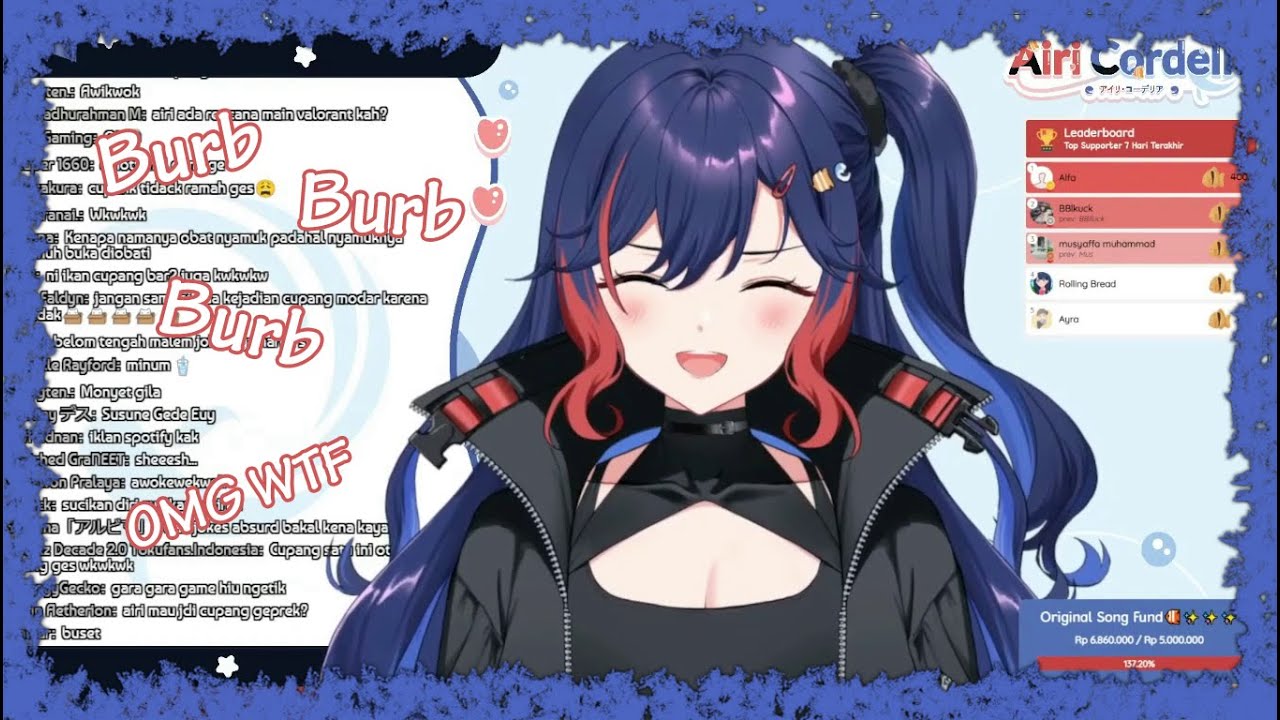 【 VTuber Clip 】Ikan Sendawa Brutal | Airi Cordelia