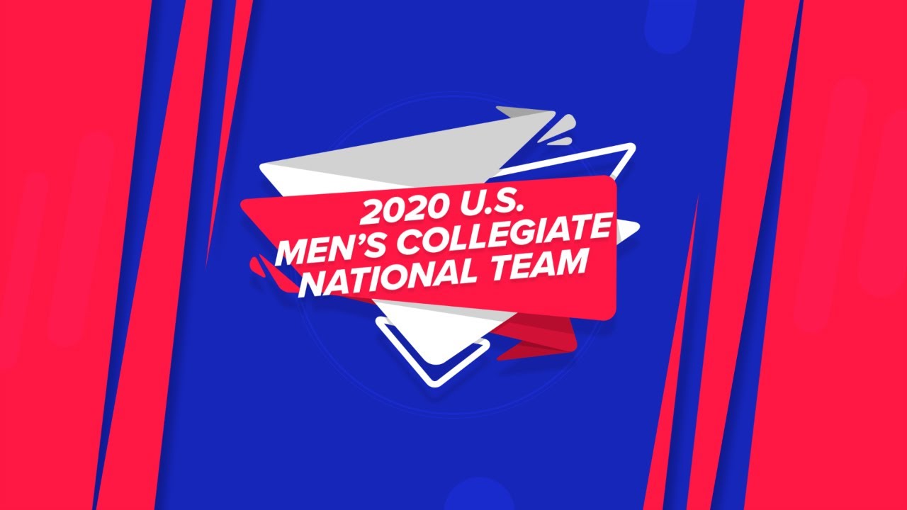 2020 U.S. Men's Collegiate National Team Roster USA Volleyball YouTube