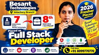 Full Stack Developer Course Chennai | 2026 Fresher Placement Success | Besant Technologies