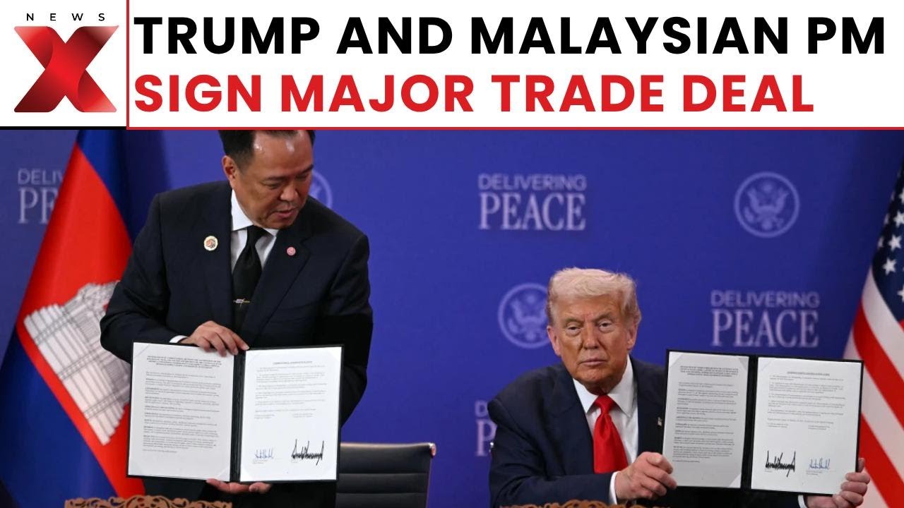 Kuala Lumpur: President Trump Signs Trade Deal With Malaysia’s Anwar, Expanding Access for US Goods