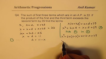 Arithmetic Progression IB Grade 10 MCR3U