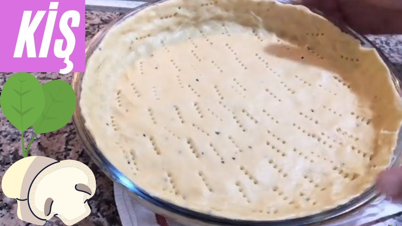 ????MANTARLI ISPANAKLI KİŞ TARİFİ / PRATİK YEMEK TARİFLERİ / YEMEK NASIL YAPILIR