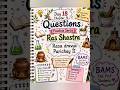 Day 18 | Chapter 9 Rasa Dravya Parichaya II | Questions practice series #ayurveda