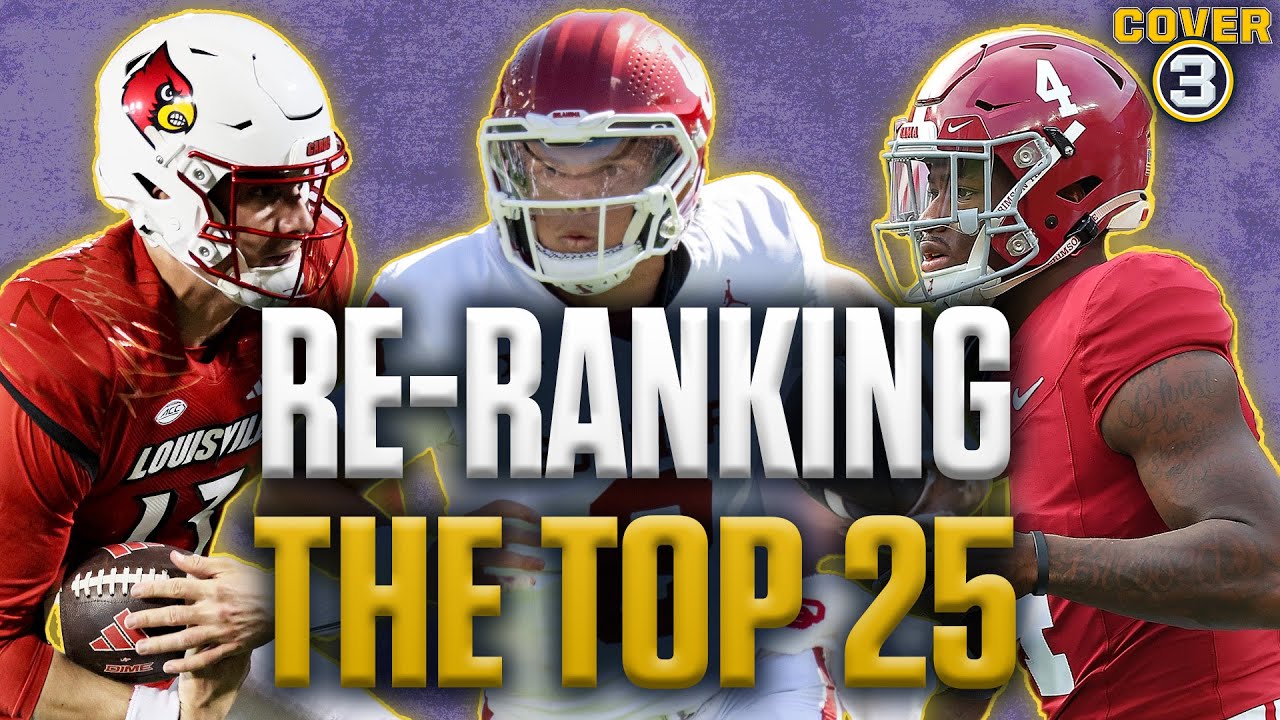 Reranking the AP Top 25 College Football Poll! Oklahoma, Alabama & Louisville make a jump