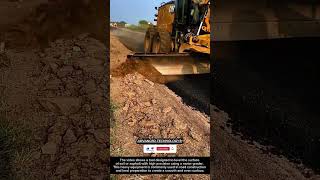 Land Leveling Process Using a Motor Grader !! #shorts #innovation #tool