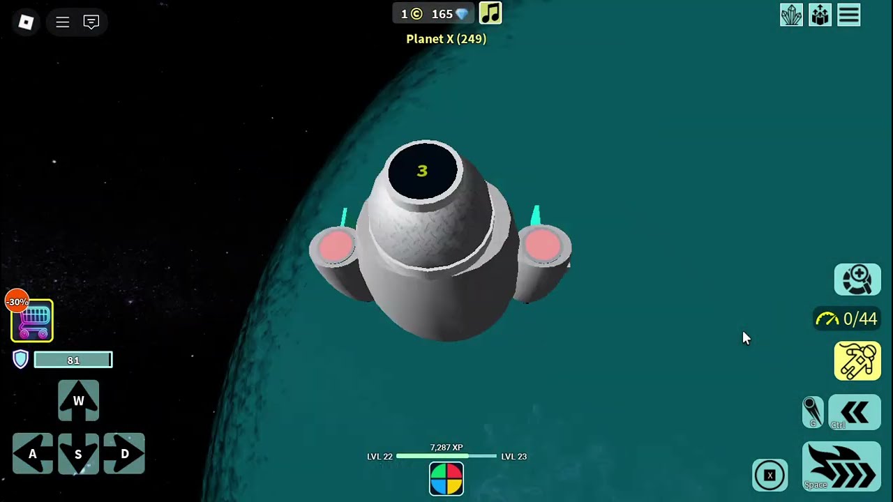 Going to Planet X in The Space Simulator! (and collected the orb)