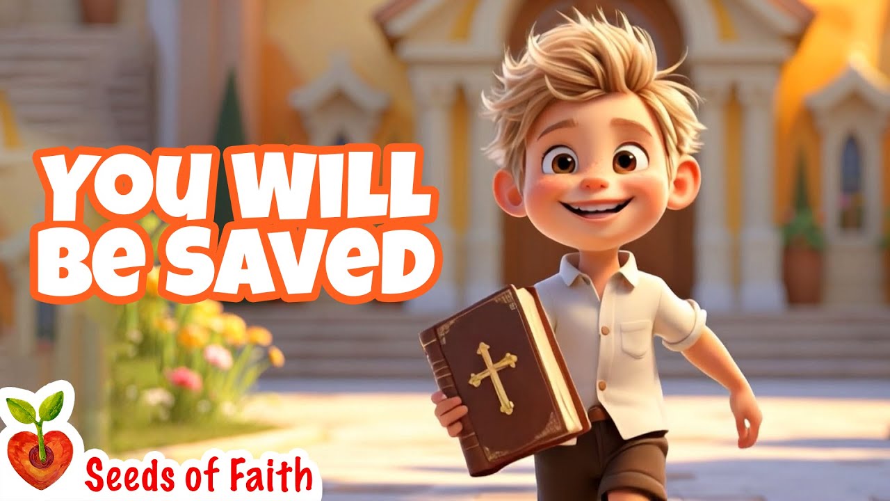 You Will Be Saved! 🌟 | Romans 10:9 Bible Song for Kids | Non-AI music