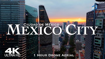 [4K] MEXICO CITY 2026 🇲🇽 1 Hour Aerial Drone Relaxation Film UHD | Ciudad de México CDMX