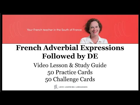 French Expressions of Quantity + DE