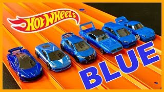 Blue Hot Wheels Rainbow Tournament Series 15, Race 1