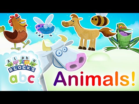 ⁣Alphablocks - Learn Animal Names! | Phonics | Learn to Spell