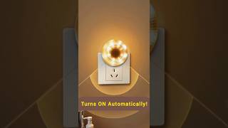 Smart Motion Sensor Night Light 🌙 | Plug-in LED Auto On/Off Light for Hallway & Bedroom #shorts