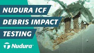 Debris Impact Test using Nudura ICF - Storm resilient home building