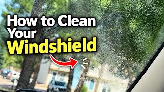 The BEST way to clean your windshield!
