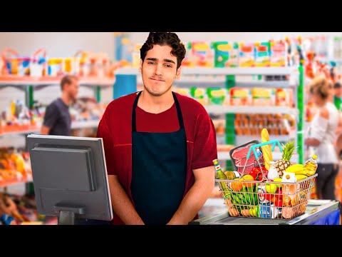 PERDI TUDO E VIREI CAIXA DE SUPERMERCADO *supermarket simulator