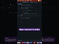 Open keyword in kotlin #android #interviewquestions #kotlin #2024 #learn