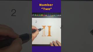The Roman number 2 | Draw numbers, children learn, numbers, draw, 1234, schooling | song 1-100