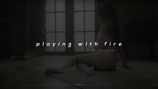 blackpink - playing with fire instrumental ver. (sped up + reverb)