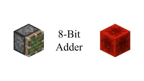 8-Bit Sticky Piston & Redstone Block Adder V.1