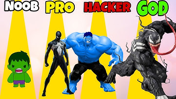 Noob vs Pro vs Hacker vs God in Dark Matter 3D | with Oggy and Jack | Poggy Gaming