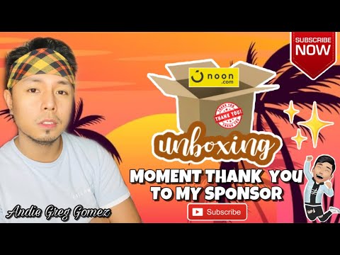 UNBOXING GIFT FROM MY SPONSOR ( Excited Much ) Andie Greg Gomez Vlog#52