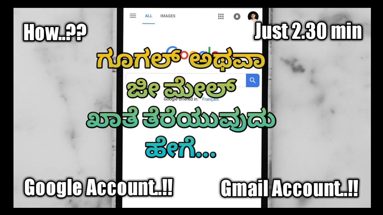 How to create Google account in kannada|| Create Google Account