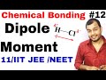 Class 11 chap 4 | Chemical Bonding 12 || Dipole Moment IIT JEE NEET || Polar and Non Polar Molecule
