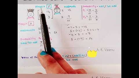 Game Theory Series #9 | Problem 2 - Oddments Method