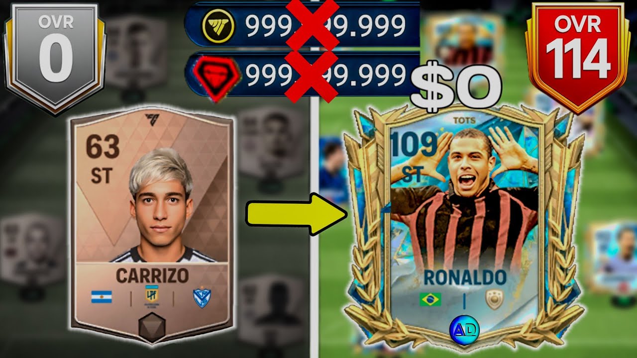 فيفا موبايل من الصفر وممنوع أستخدم الكوينز أو الجواهر (0$) التحدي المستحيل !!