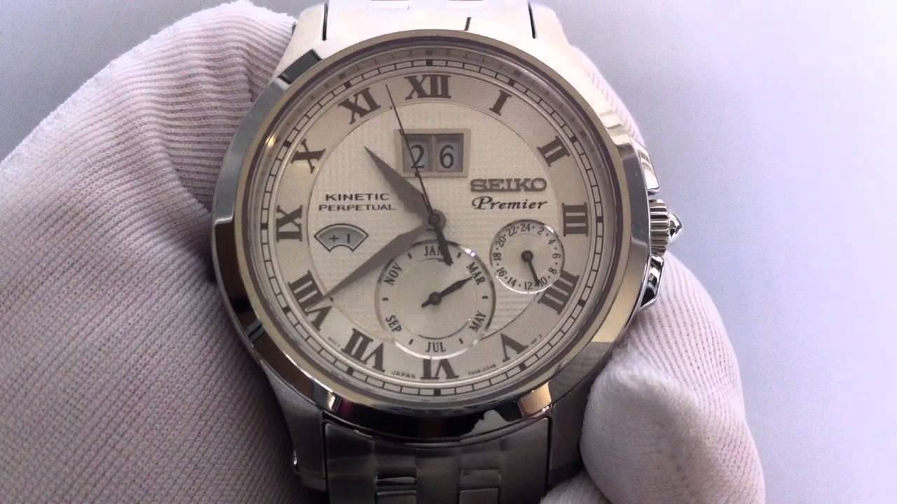 Men's Seiko Kinetic Premier SNP039 - YouTube