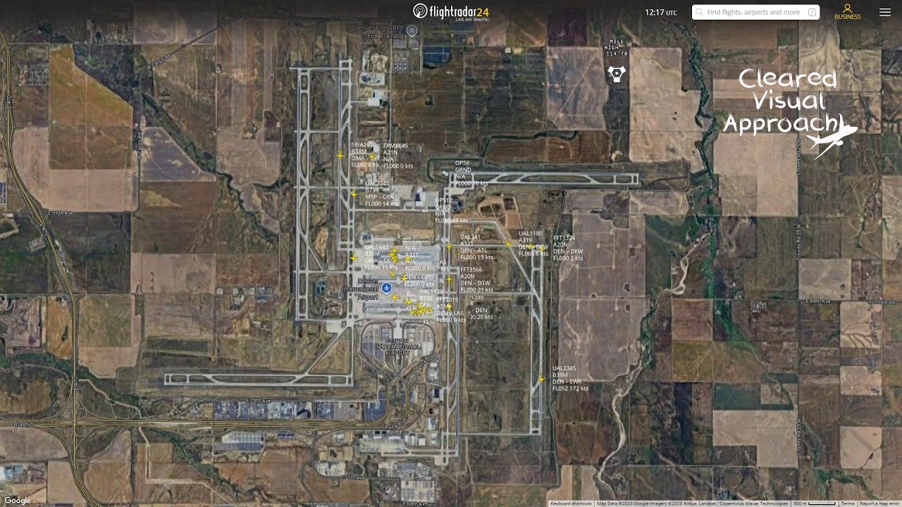 Denver KDEN Flightradar24 Livestream with Tower Live Air Traffic Control 17/08/2025