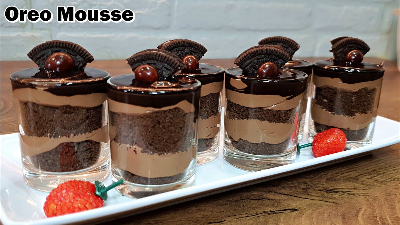 Quick No Bake Oreo Mousse Recipe - Eggless Oreo Mousse | Simple Dessert Recipe | Kanak