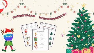 How to Create Fun Tracing Christmas Worksheets for Kids Using Canva
