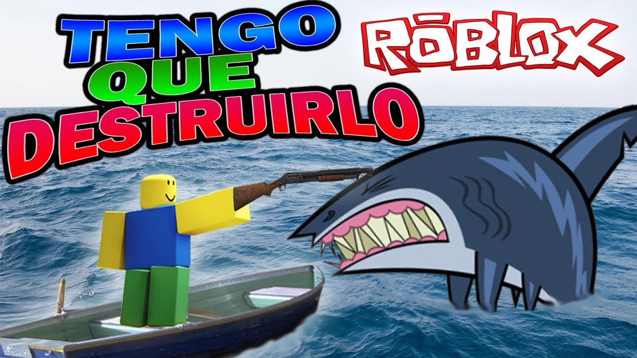 A Destruir Al Tiburón Roblox Shark Bite Fantasmon Jack - jack the shark roblox