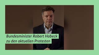 Thumbnail for Bundesminister Robert Habeck zu den aktuellen Protesten