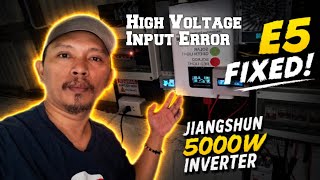 JIANSHUN INVERTER ERROR 5 (E5) Solution